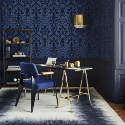 Pugin Palace Flock Behang