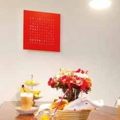 QLOCKTWO Earth 45 Metal Klok