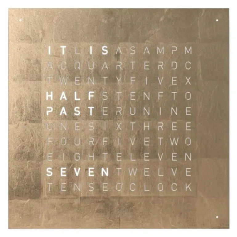 QLOCKTWO Earth 90 Universe Edition Klok