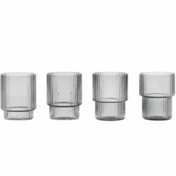 Ripple Small Glas - set van 4