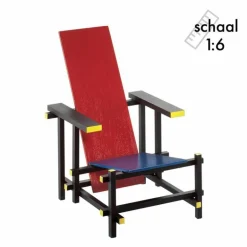 Rood Blauwe Stoel Miniatuur