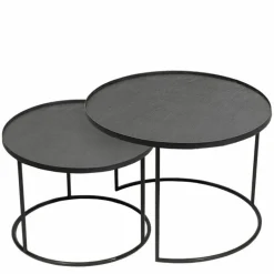 Round Tray Bijzettafel, set van 2