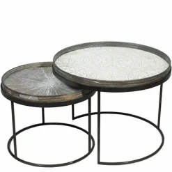 Round Tray Bijzettafel, set van 2