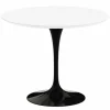 Saarinen Tulip Eettafel Met Zwart Onderstel - Rond