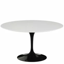 Saarinen Tulip Eettafel Met Zwart Onderstel - Rond