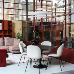 Saarinen Tulip Eettafel Met Zwart Onderstel - Rond