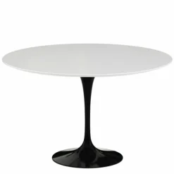 Saarinen Tulip Eettafel Met Zwart Onderstel - Rond