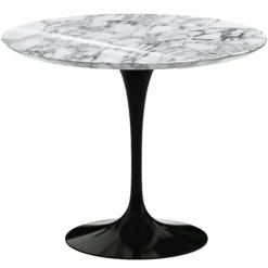 Saarinen Tulip Eettafel Met Zwart Onderstel - Rond