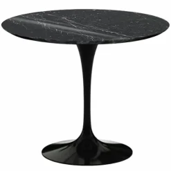 Saarinen Tulip Eettafel Met Zwart Onderstel - Rond