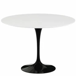 Saarinen Tulip Eettafel Met Zwart Onderstel - Rond