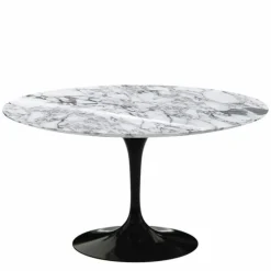 Saarinen Tulip Eettafel Met Zwart Onderstel - Rond