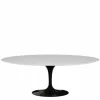 Saarinen Tulip Eettafel Met Zwart Onderstel - Ovaal