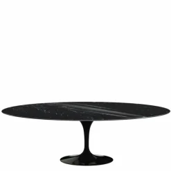 Saarinen Tulip Eettafel Met Zwart Onderstel - Ovaal