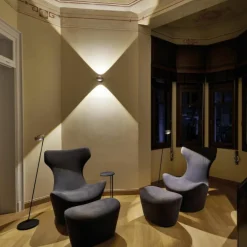 Sento Lettura Vloerlamp Met Zwart Onderstel