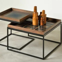 Square Tray Salontafel Set