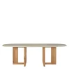 Trestle Outdoor Eettafel Concrete Teak