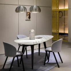 Tweed Eettafel Marmer