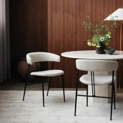 Violin Eetkamerstoel Gestoffeerd