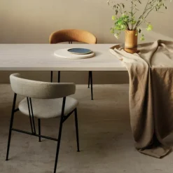 Violin Eetkamerstoel Gestoffeerd