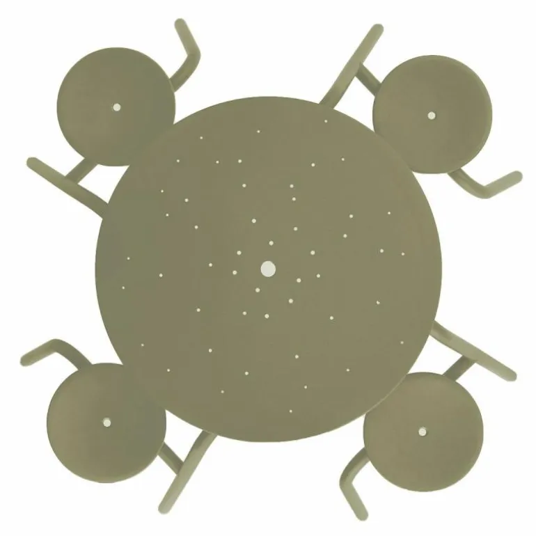 Virus 4-zits Picknicktafel