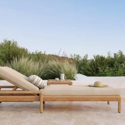 White Stripes Outdoor Kussen