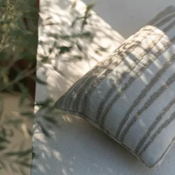 White Stripes Outdoor Kussen