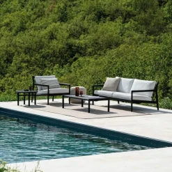 White Stripes Outdoor Kussen