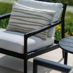 White Stripes Outdoor Kussen